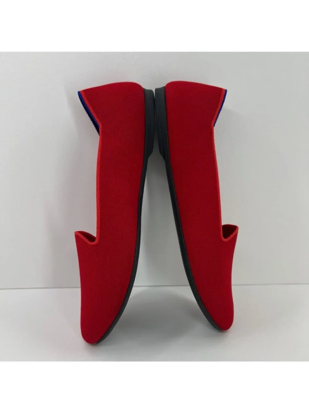 Rothy's The Loafer Flats Size US 9.5 Knit Slip On Washable Comfort Bombshell Red